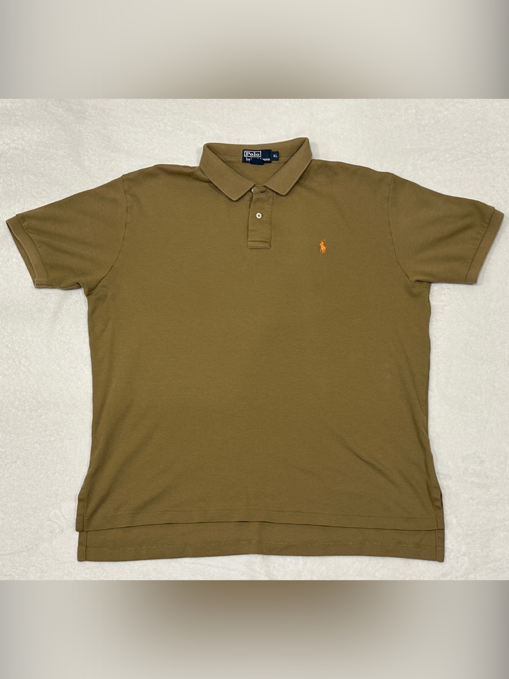 Polo by Ralph Lauren Tan Polo with Orange Pony